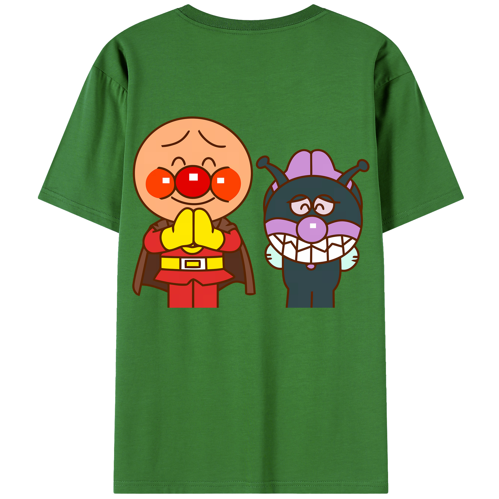 （画像用） アンパンマン Anpanman レディース半袖Tシャツ(バックプリント)